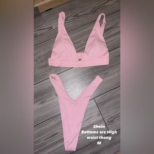 Shein baby pink bikini
